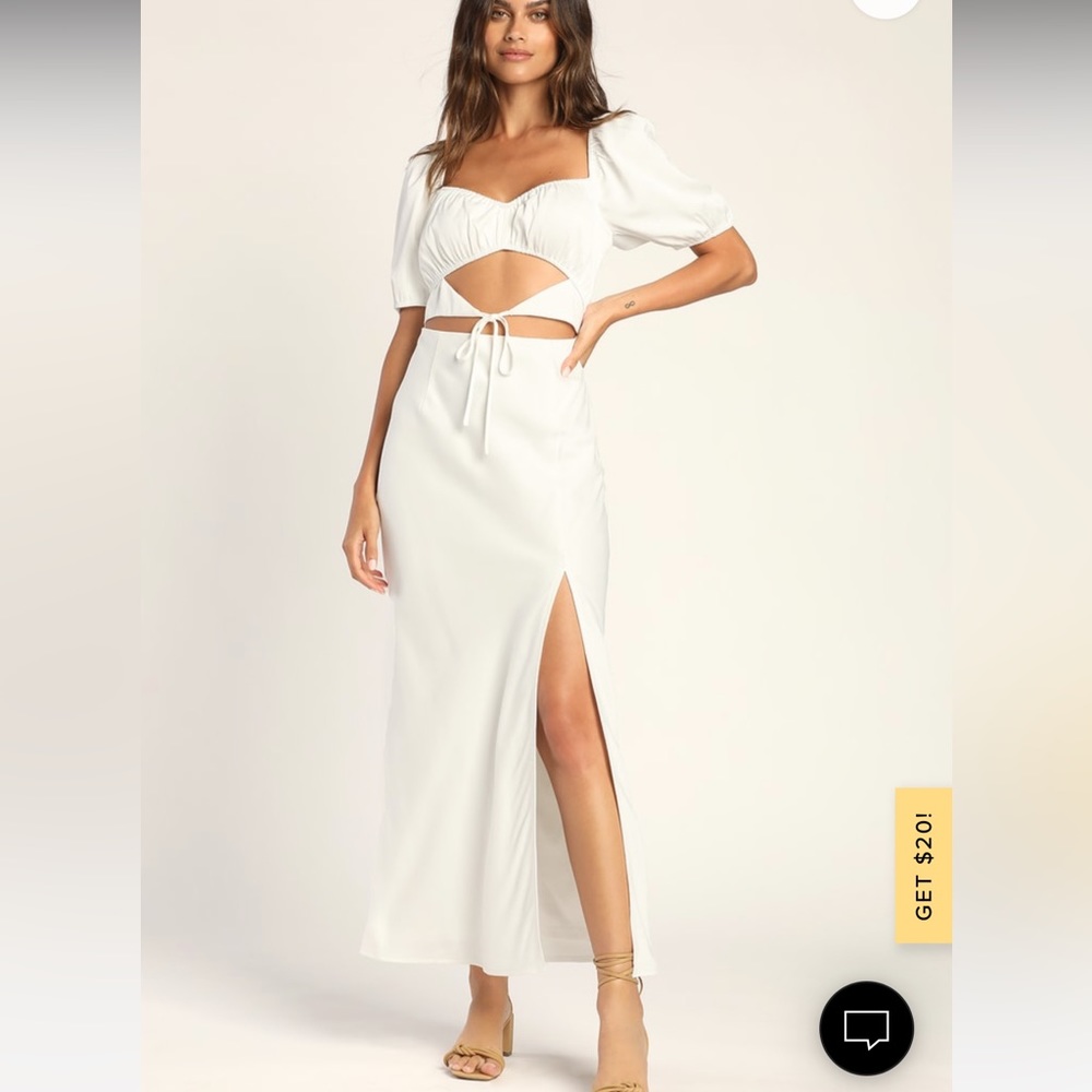 White Cutout Dress